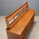Vintage oak veneer sideboard, Italian design, 1950s.
