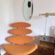 Vintage oval rockabilly mirror, 1960s