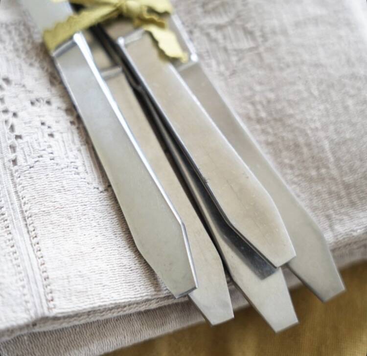 Lot de 6 couteaux en inox