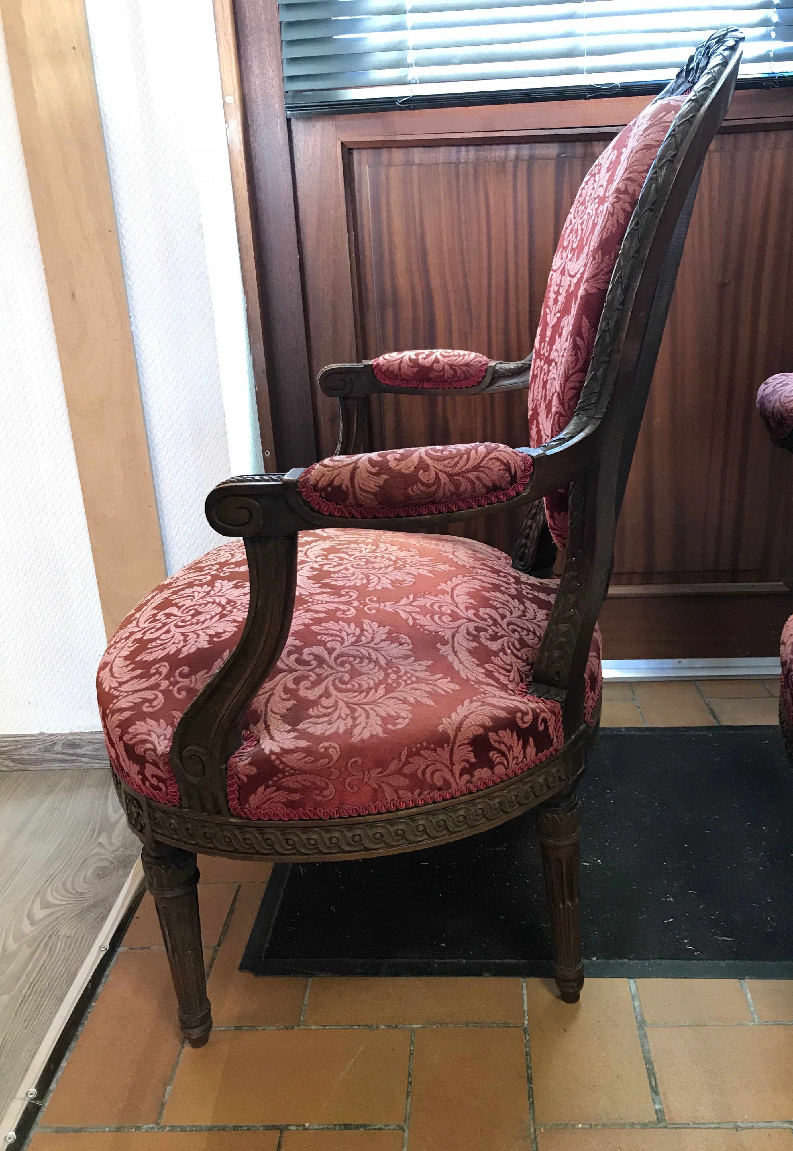 Duo of old armchairs