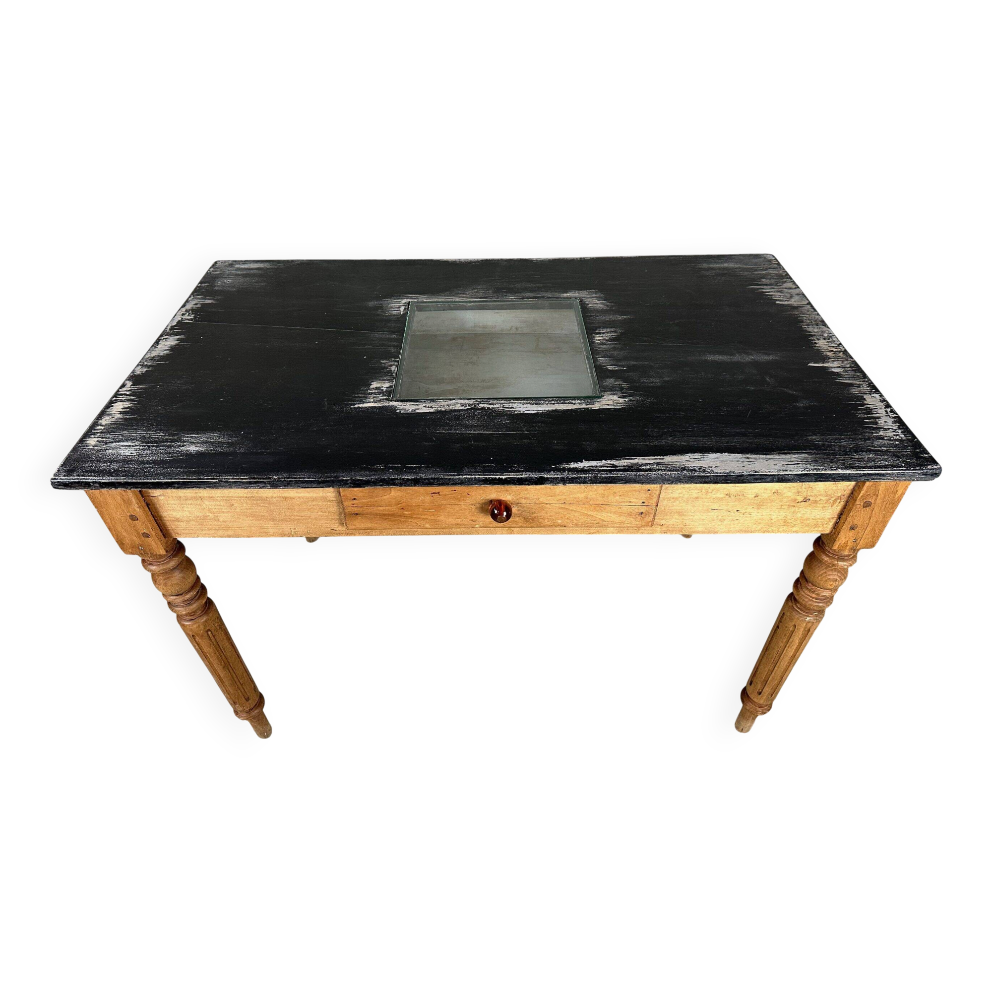 Table de travail en bois ancien