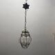 Wrought Iron Murano Glass Light Pendant 1950’s