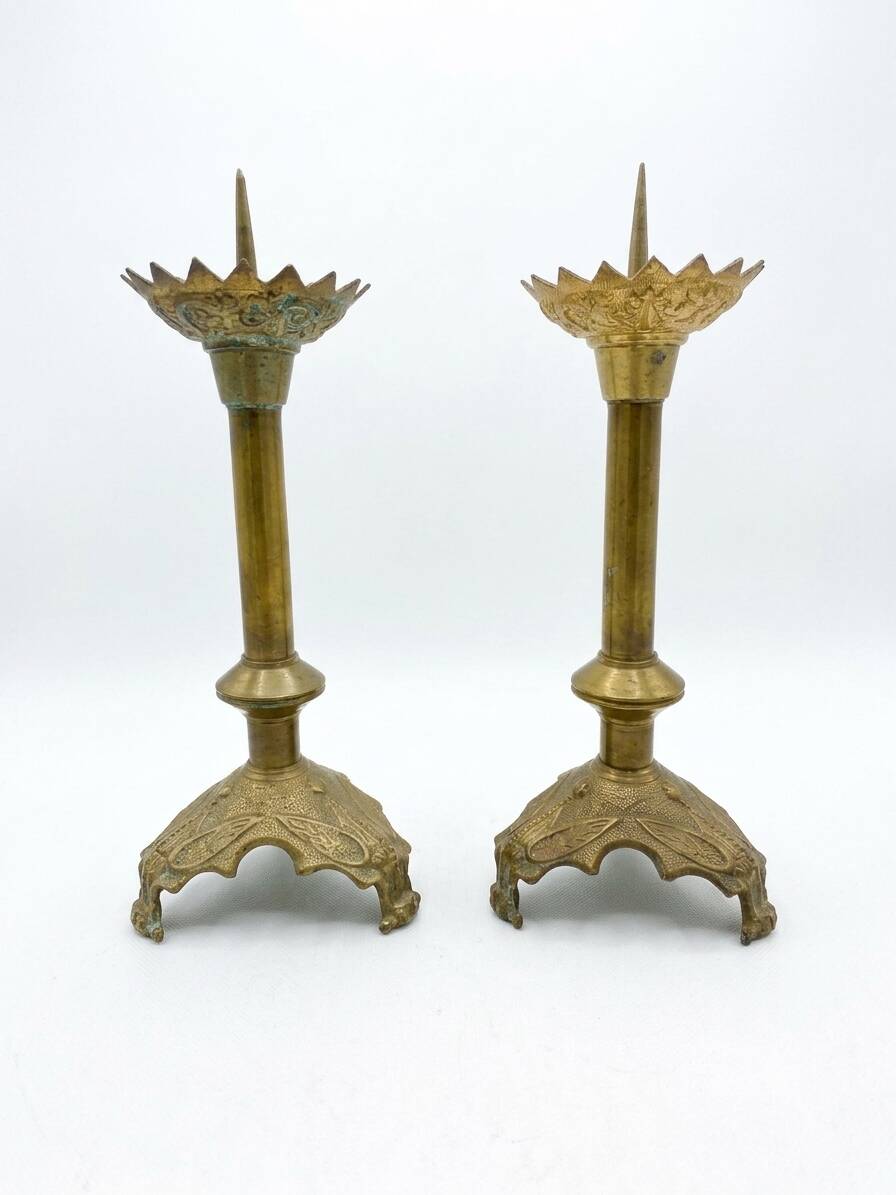 Pair of antique candlesticks