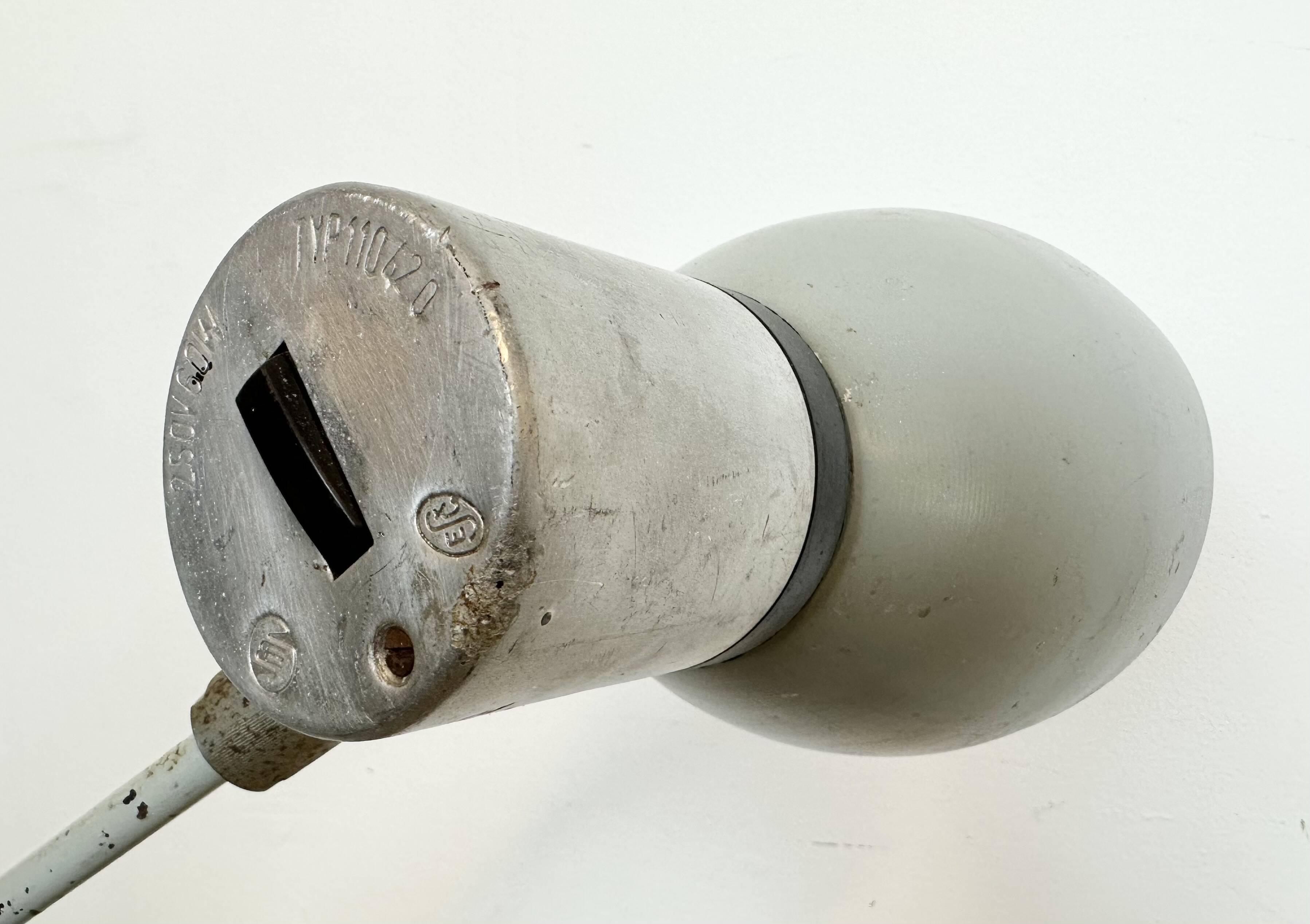 Grey Industrial Table Lamp from Elektrosvit, 1970s