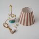 Vintage Florentine ceramic table lamp from the 1950s by MAF, Italian.