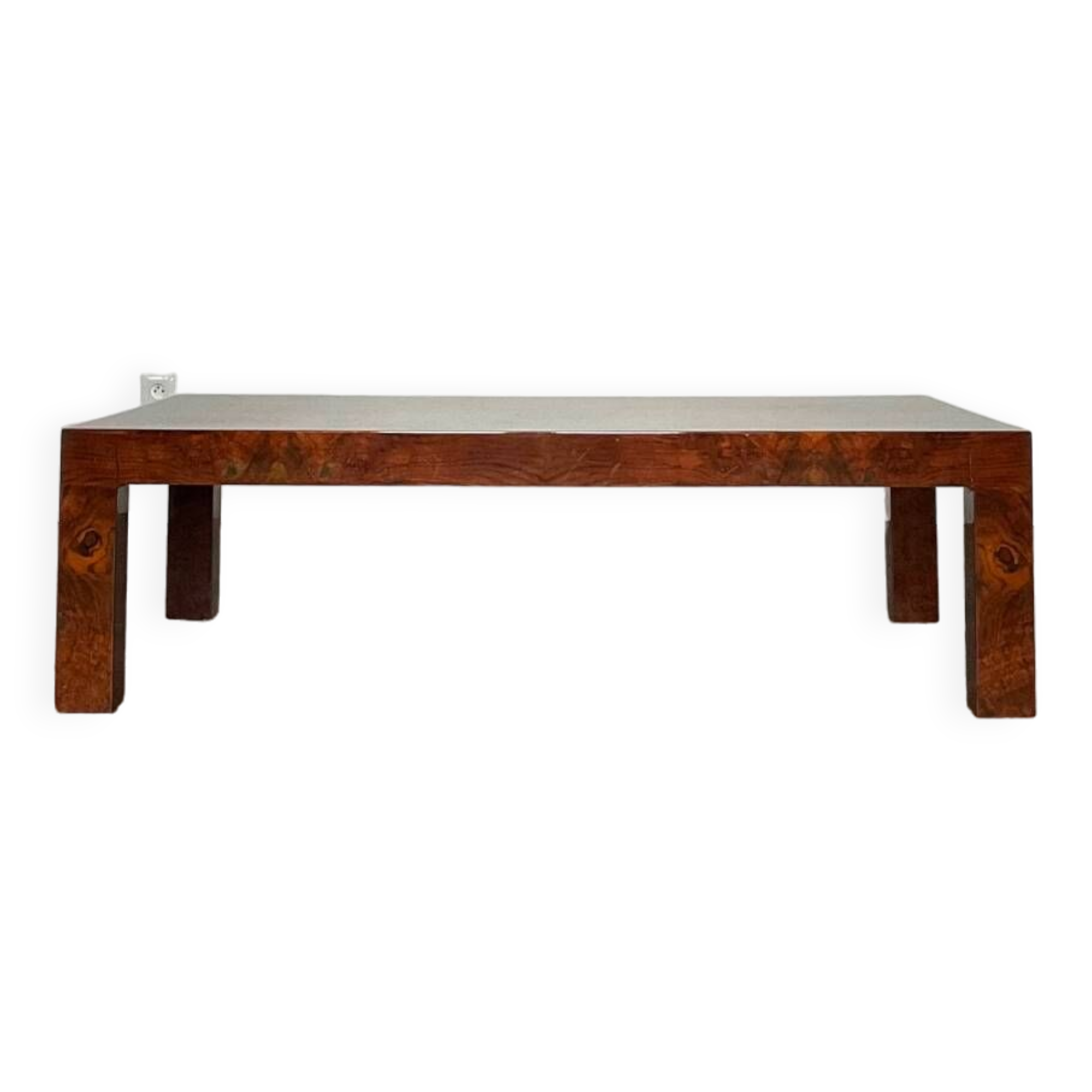 Elm burl coffee table