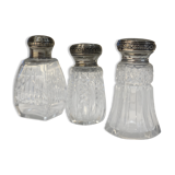 Silverware and chiseled glass sugar confectionery