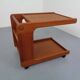 Large Rollable Teak Bar Cart, 1960s
