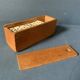 Old complete set of antique dominoes, in ebony wood and bone, 1900