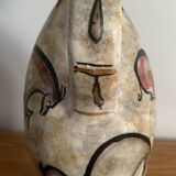 Antique stoneware pitcher – animal rock decoration – around 1900 – Puis style