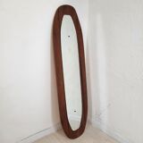 Mirror - curved wood - teak