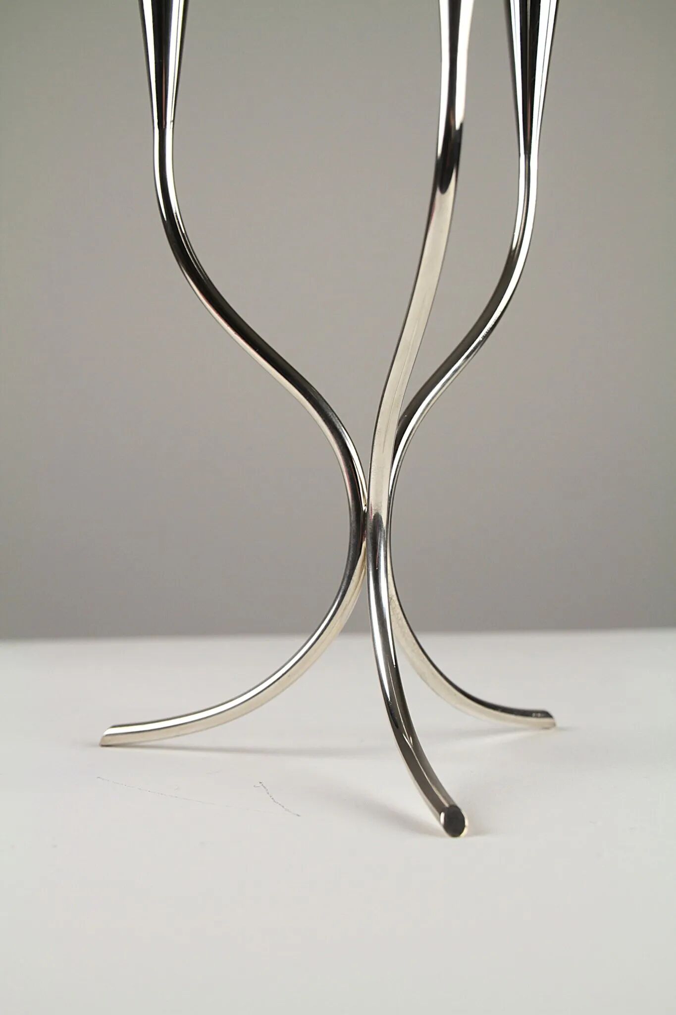 Silver-plated candelabra by Gunnar Ander for Ystad-Metall, Sweden 1960s