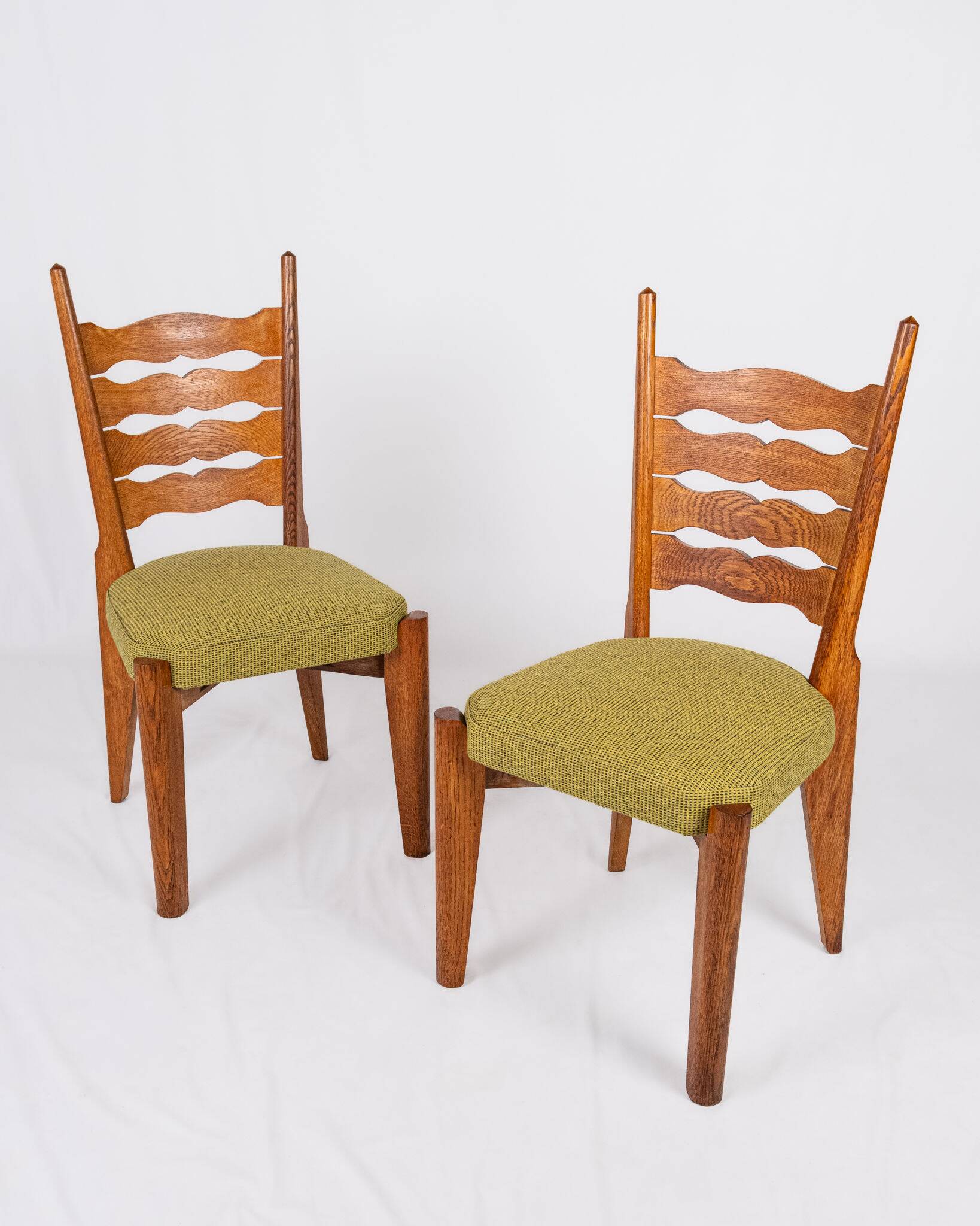 Pair of chairs by Guillerme and Chambron for Your House, France, 1950s