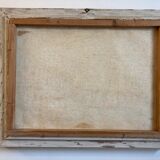 Oil on sheet - View of Venice 1950 - framed