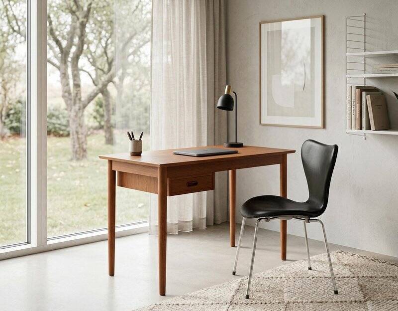Mid-Century Danish Teak Desk, 1960s