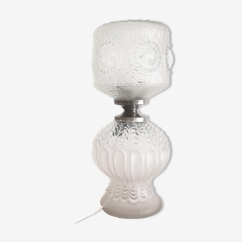 Lampe de table en verre de style Art Déco