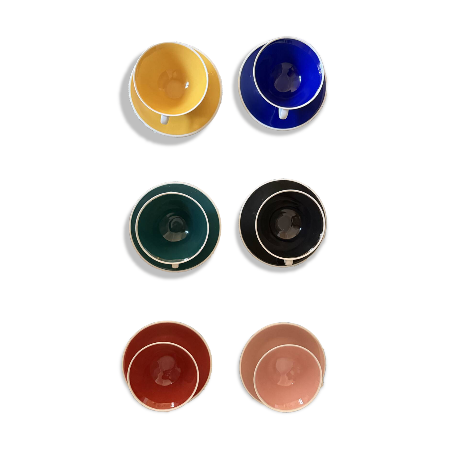Limoges porcelain coffee cup set