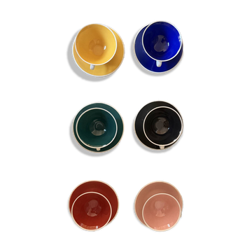 Service de tasses à café en porcelaine de Limoges