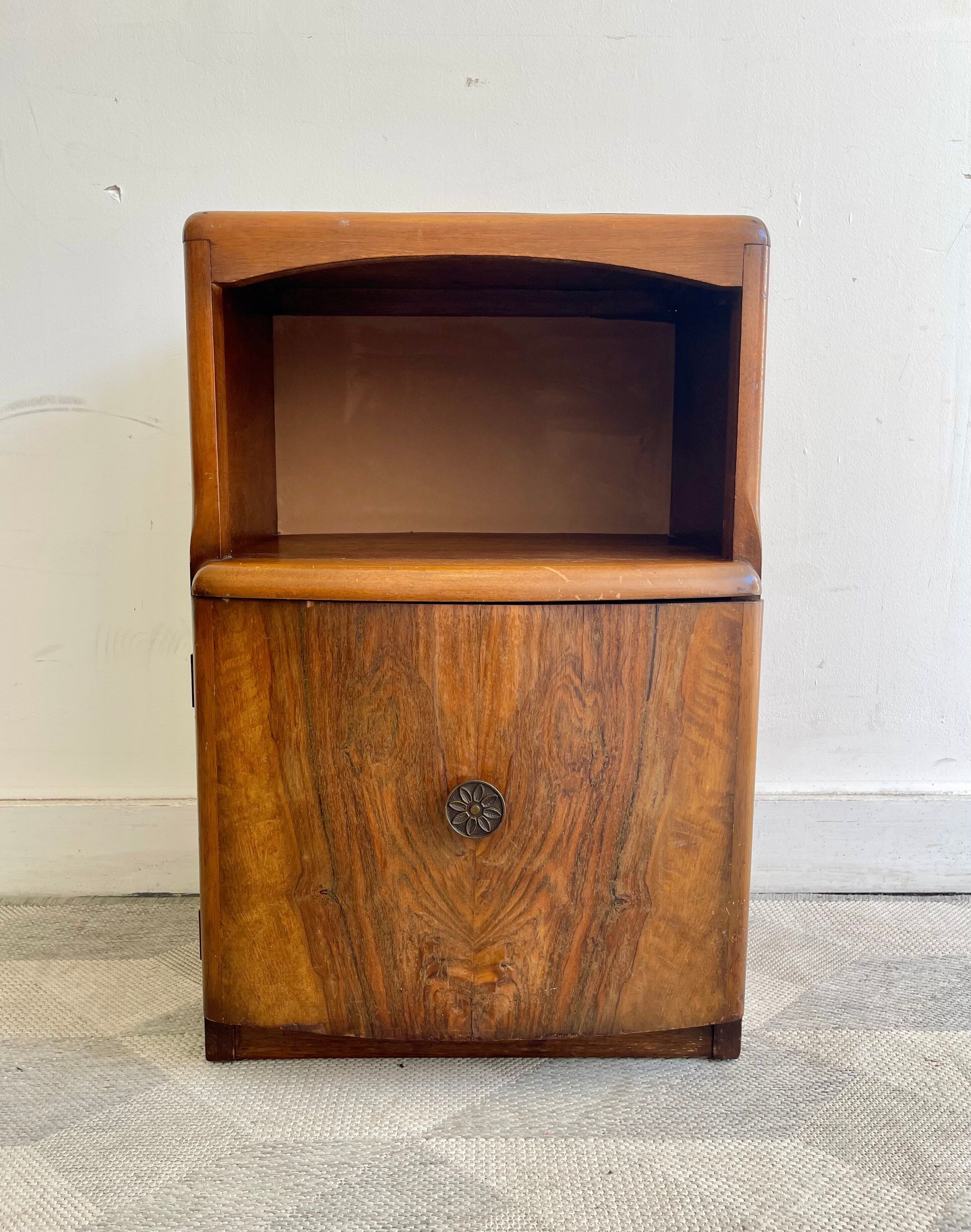 Art Deco Bedside Table Cabinet