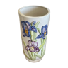 Vase décor iris