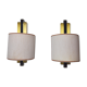 Pair of Regency wall lamps by Lumica Spain 1970
