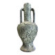 Important patinated terracotta vase