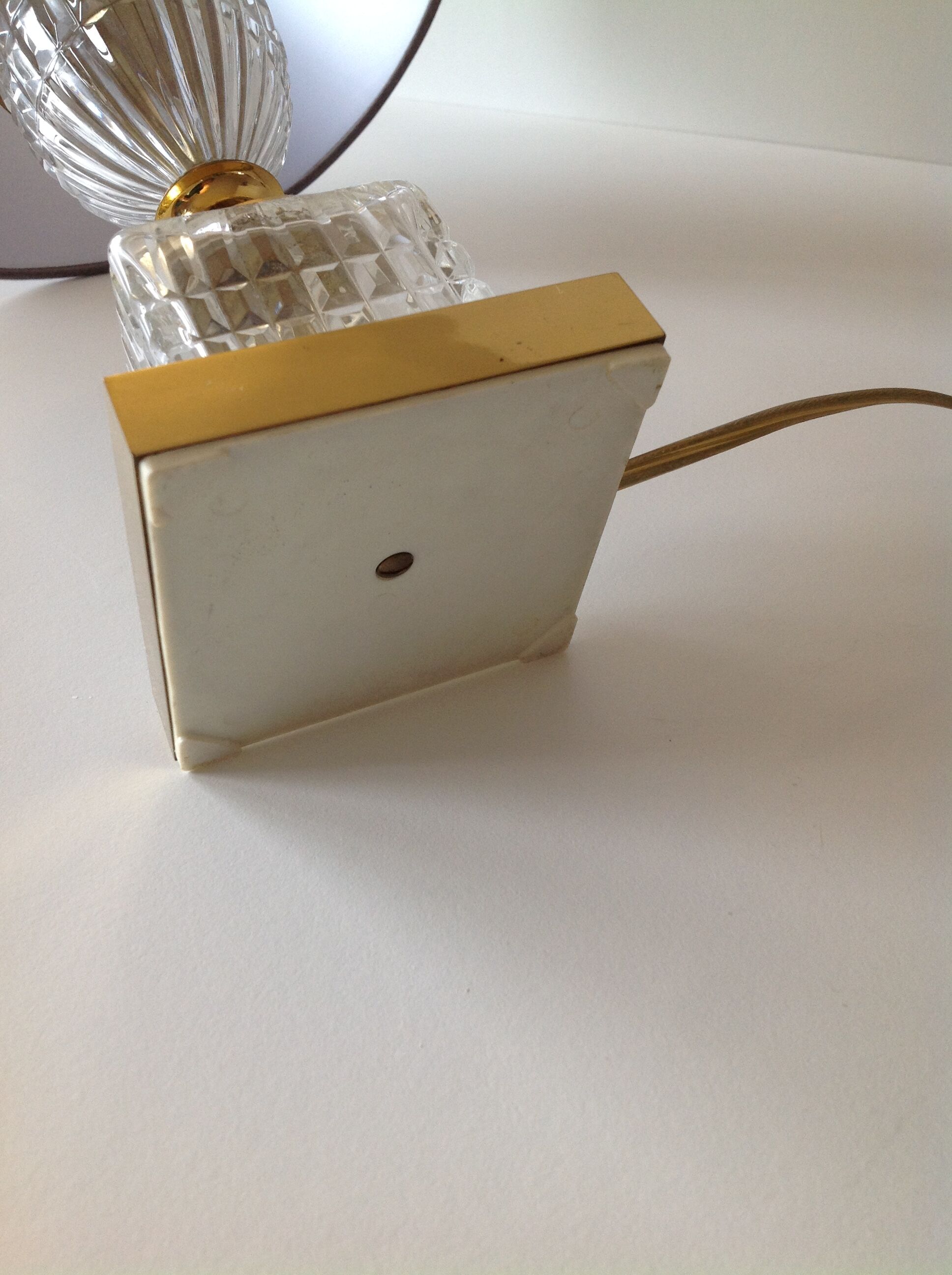 Lamp art deco crystal