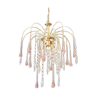 Lustre ' Medusa ' style Murano Venini vintage gold brass 70