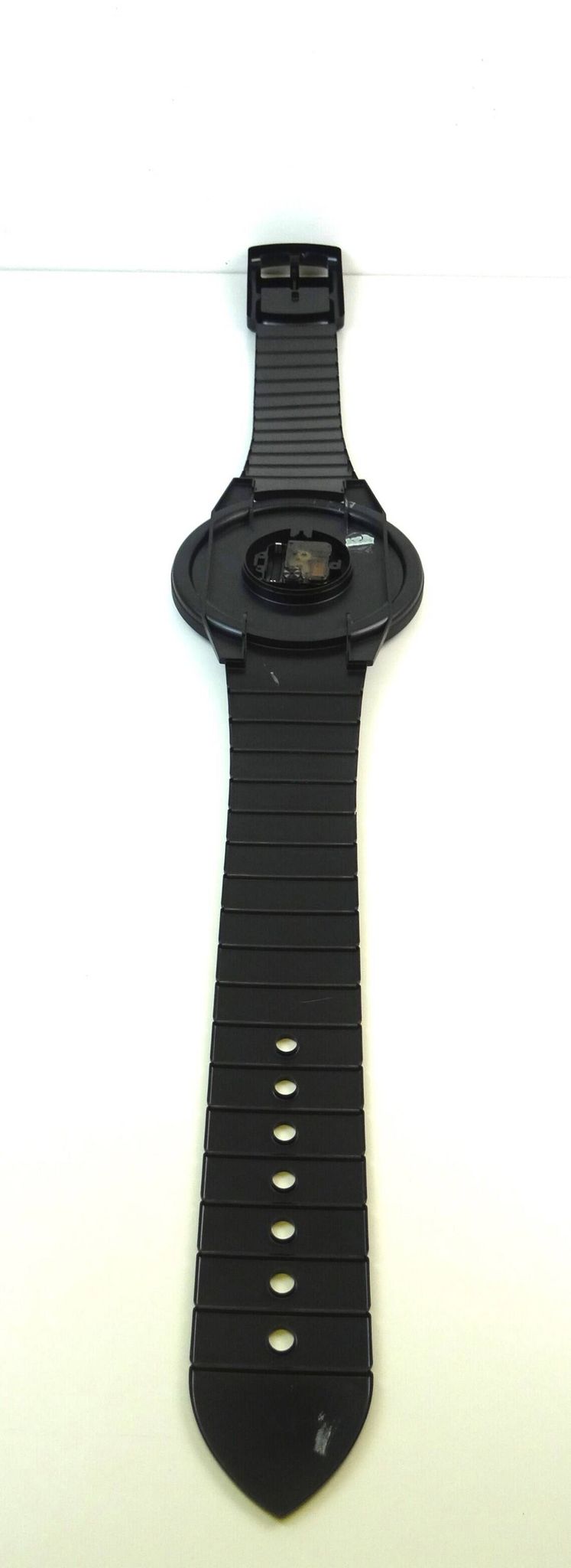 Postmodern Wall Clock in wrist watch shape Pop Art by Ultralux Swiss XL Memphis Age
