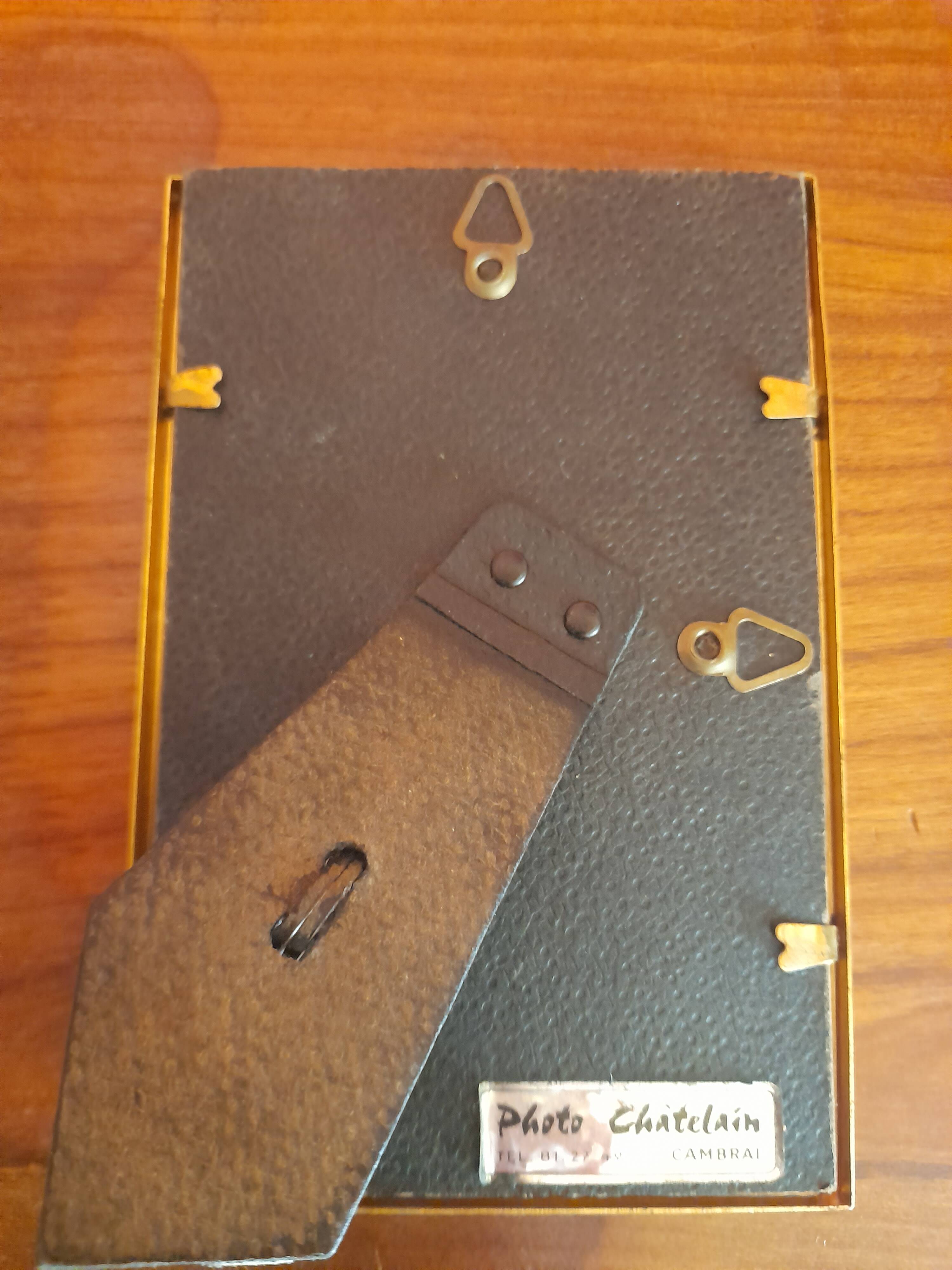 Old golden photo frame