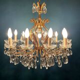 Large crystal chandelier, Italy, 1950s