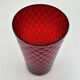 Red pineapple blown glass vase, 1970s, Germany