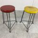 Pair of mid century industrial stools, 1950s
