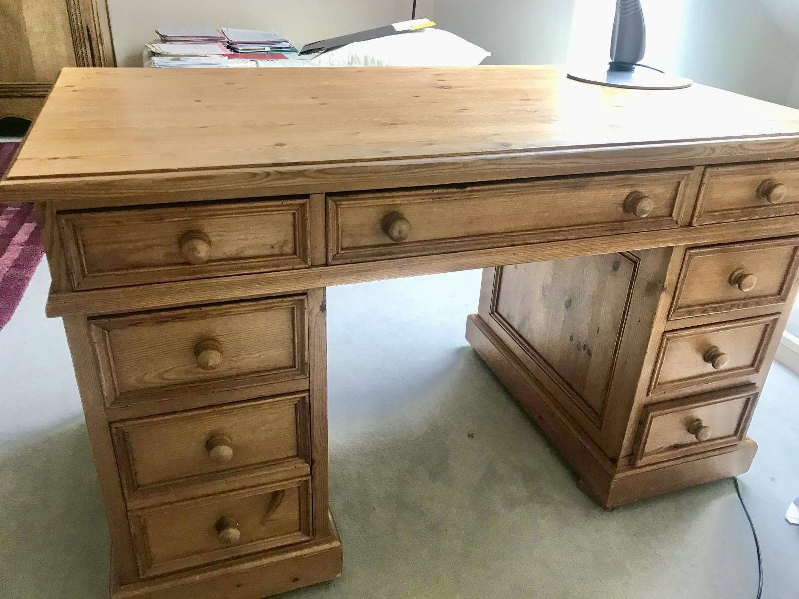 Large desk with drawers