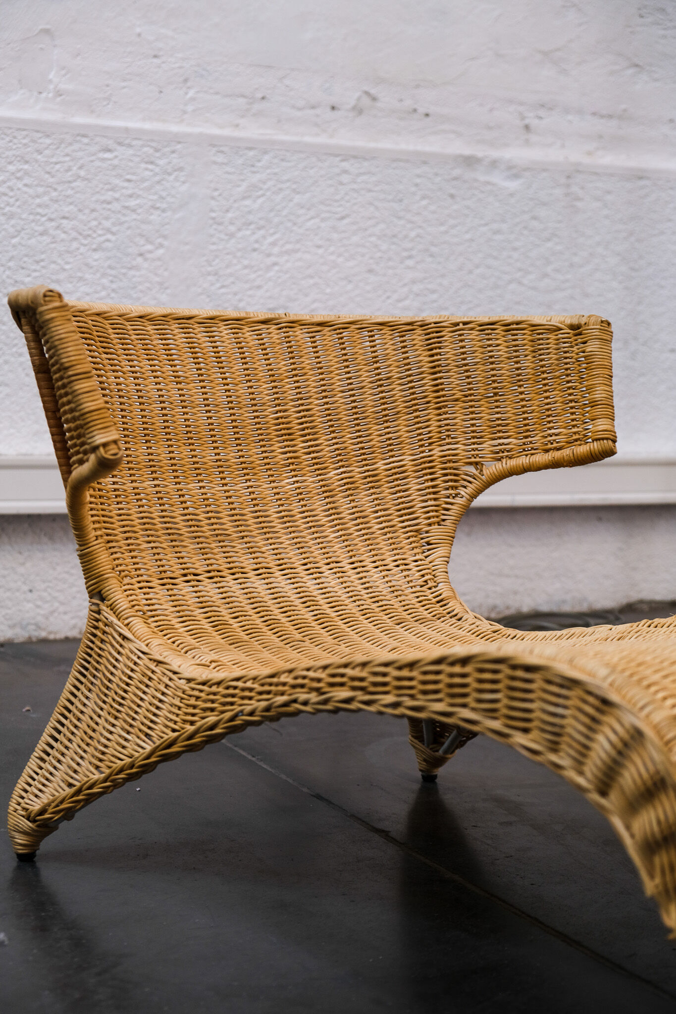 Rattan chaise longue Monika mulder