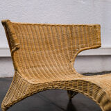 Rattan chaise longue Monika mulder