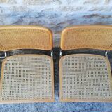 Quatre chaises cesca B32 par Marcel Breuer