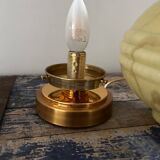 Marbled opaline table lamp