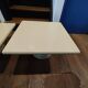 Vintage design nesting tables – lacquered wood & metal