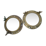 Two large windows complete old ship