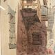Old painting, Provencal landscape, watercolor early twentieth century
