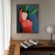 Peinture originale "femme sous un palmier" par Bodasca