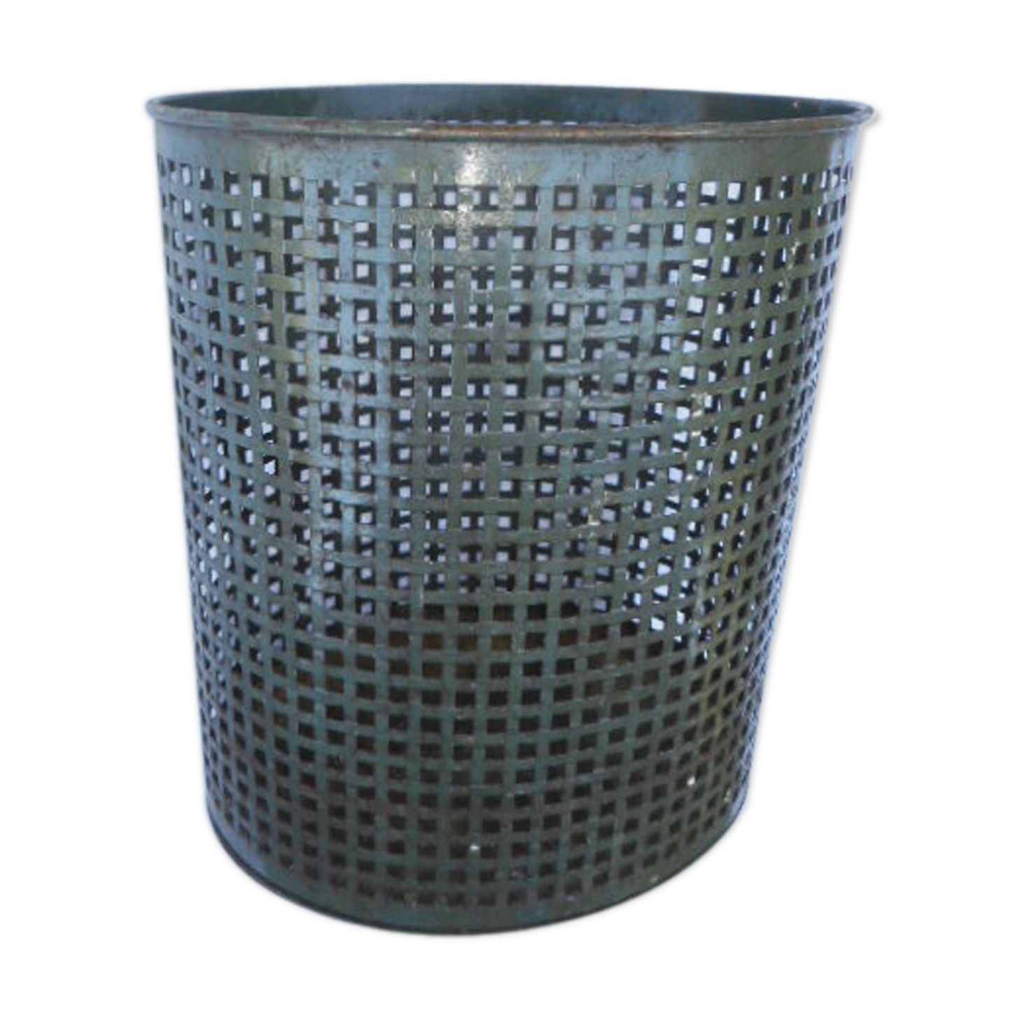 1950' metal paper basket