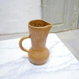 Vintage stoneware pitcher by the digoin factory, France