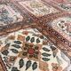 Large vintage Romanian wool carpet in Bakhtiari style