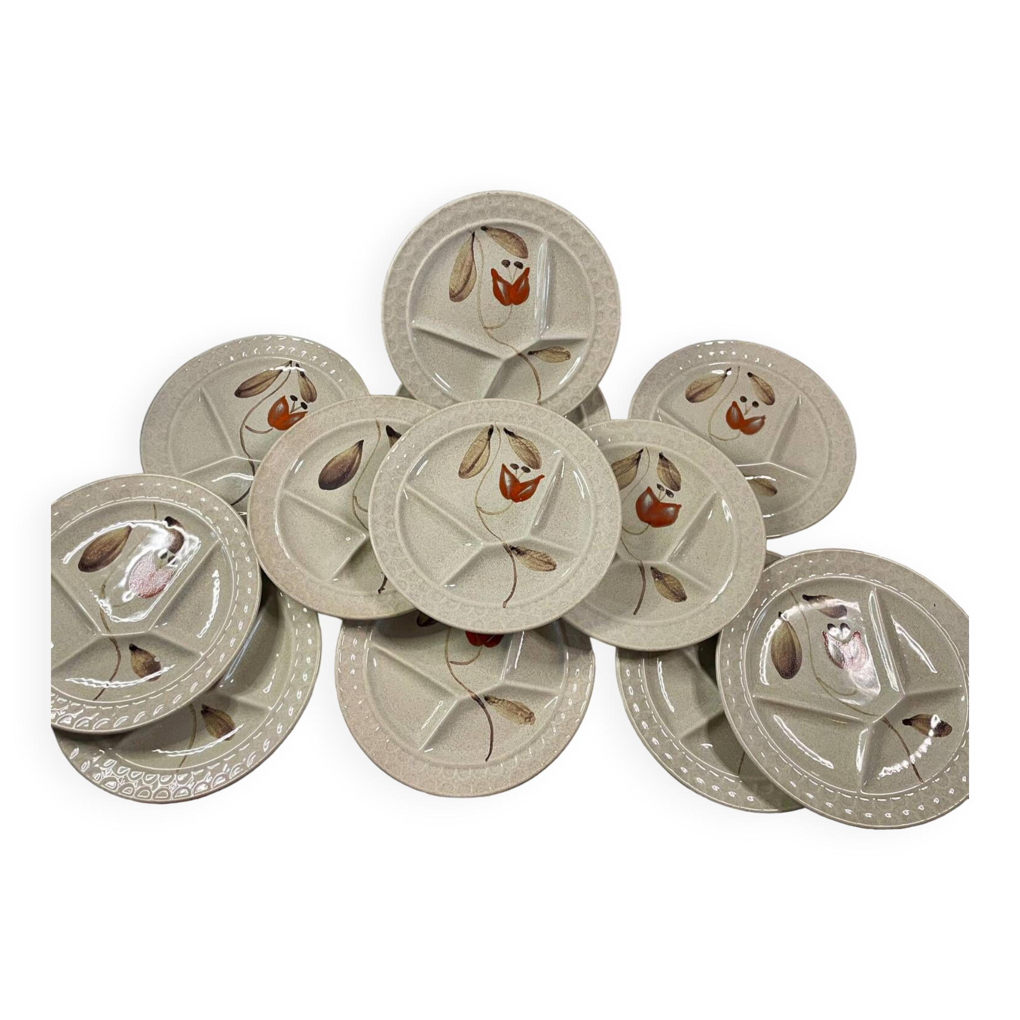 12 vintage Hollandia sarreguemine plates