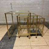 Tables gigognes italiennes en laiton
