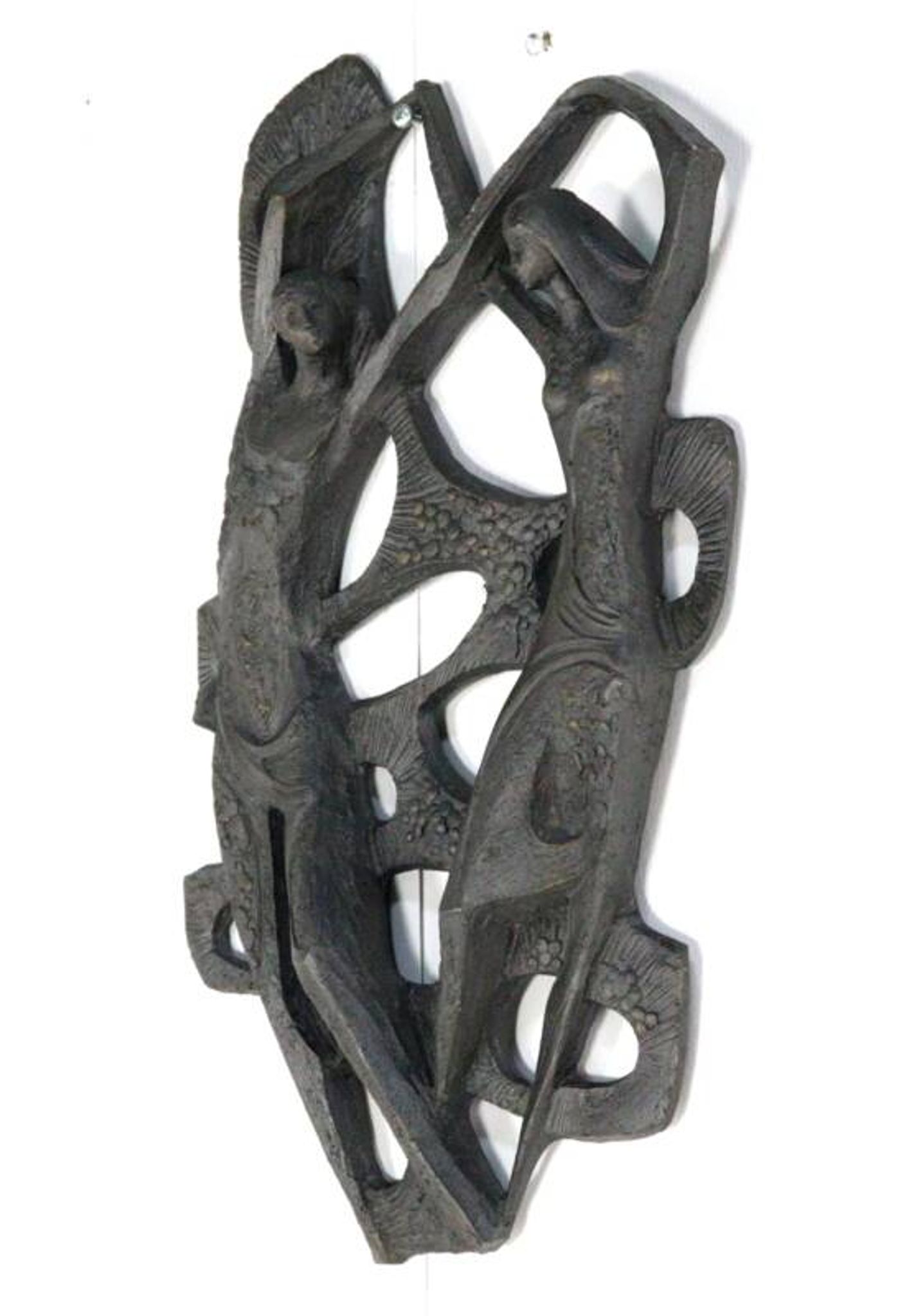 Brutalist Ars Munda resin wall decoration dancing couple
