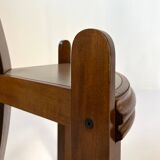 Vintage handmade chairs with curved wood