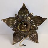 70's Brutalist Brass Wall/Ceiling Light
